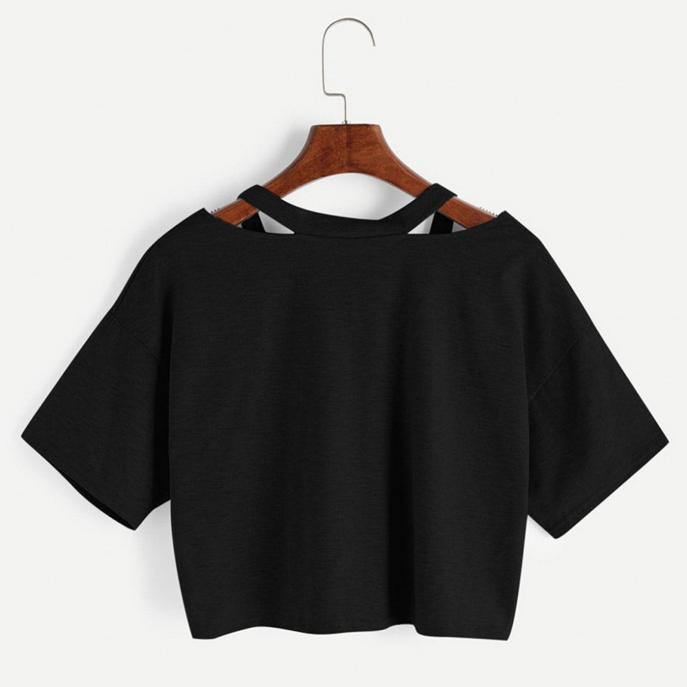 Women's Printed V-Neck T-Shirt